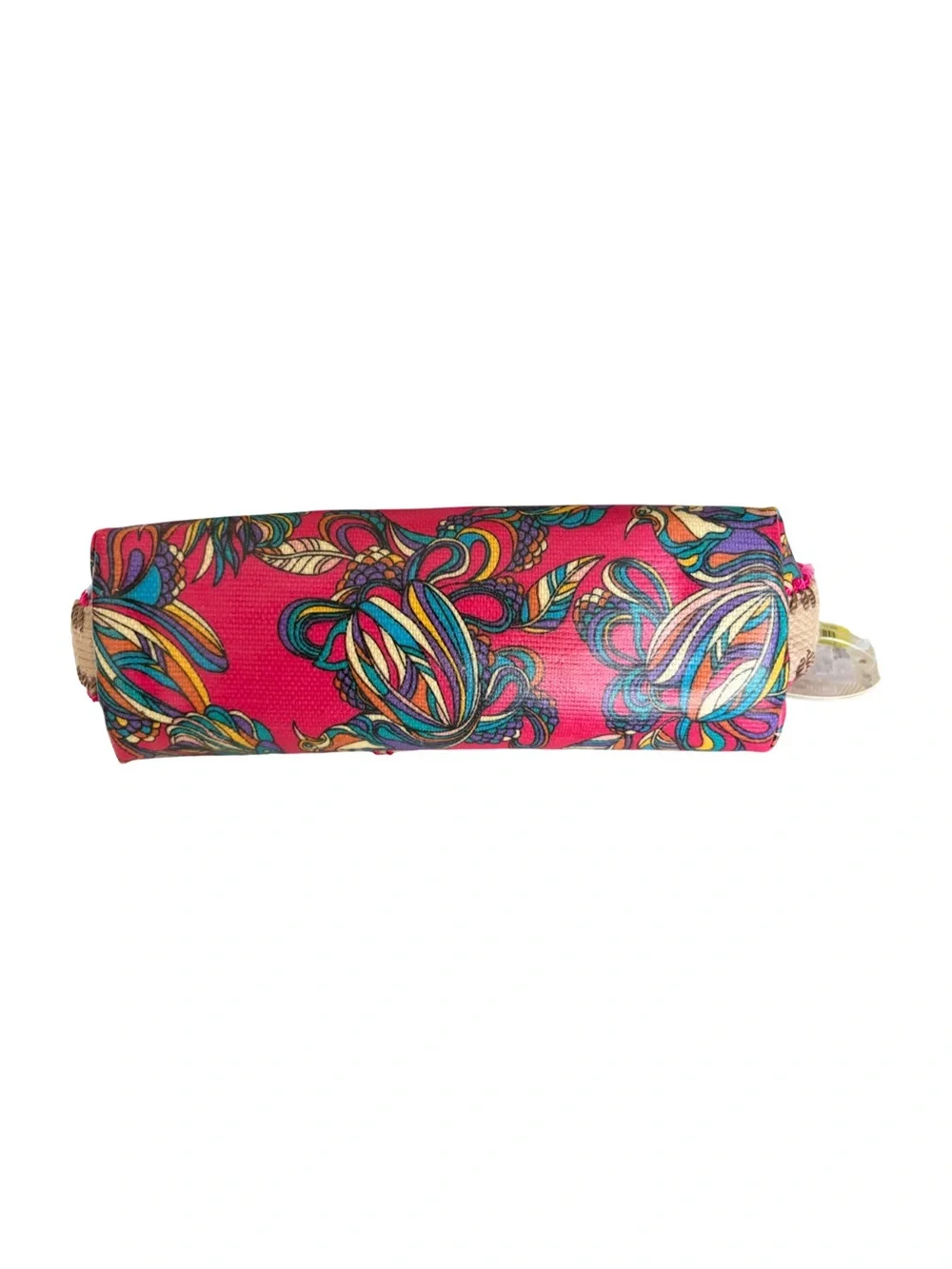 NWT Sakroots Pink Floral Cosmetic Pouch Boho Makeup Bag Travel Case